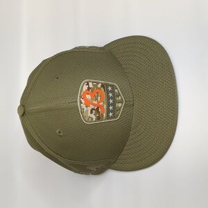 Chicago Bears New Era Olive Salute to Service Sideline 59FIFTY Hat Mens 7 1/4